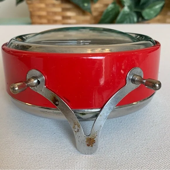 Vintage 90s Coca Cola Alarm Clock Red Silver Metal Coke Soda Pop Quartz Clock - Picture 6 of 13